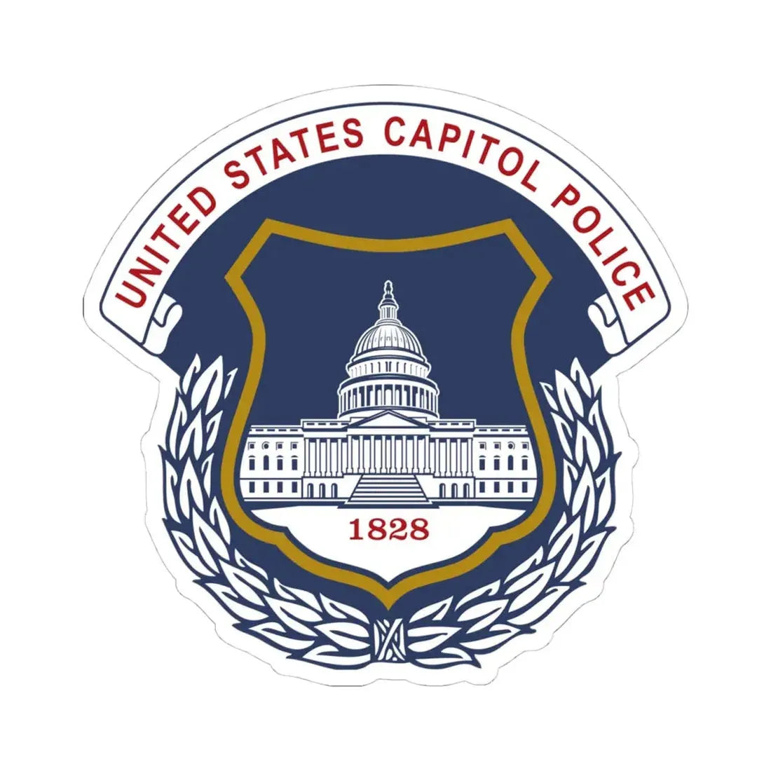 United States Capitol Police - STICKER Vinyl Kiss-Cut Decal 4 Inch White - The Sticker Space