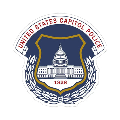 United States Capitol Police - STICKER Vinyl Kiss-Cut Decal 4 Inch White - The Sticker Space