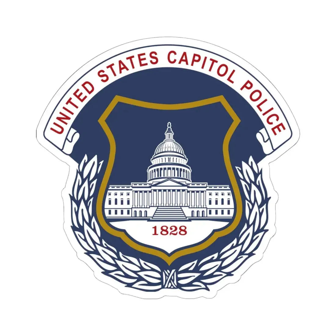 United States Capitol Police - STICKER Vinyl Kiss-Cut Decal 6 Inch White - The Sticker Space