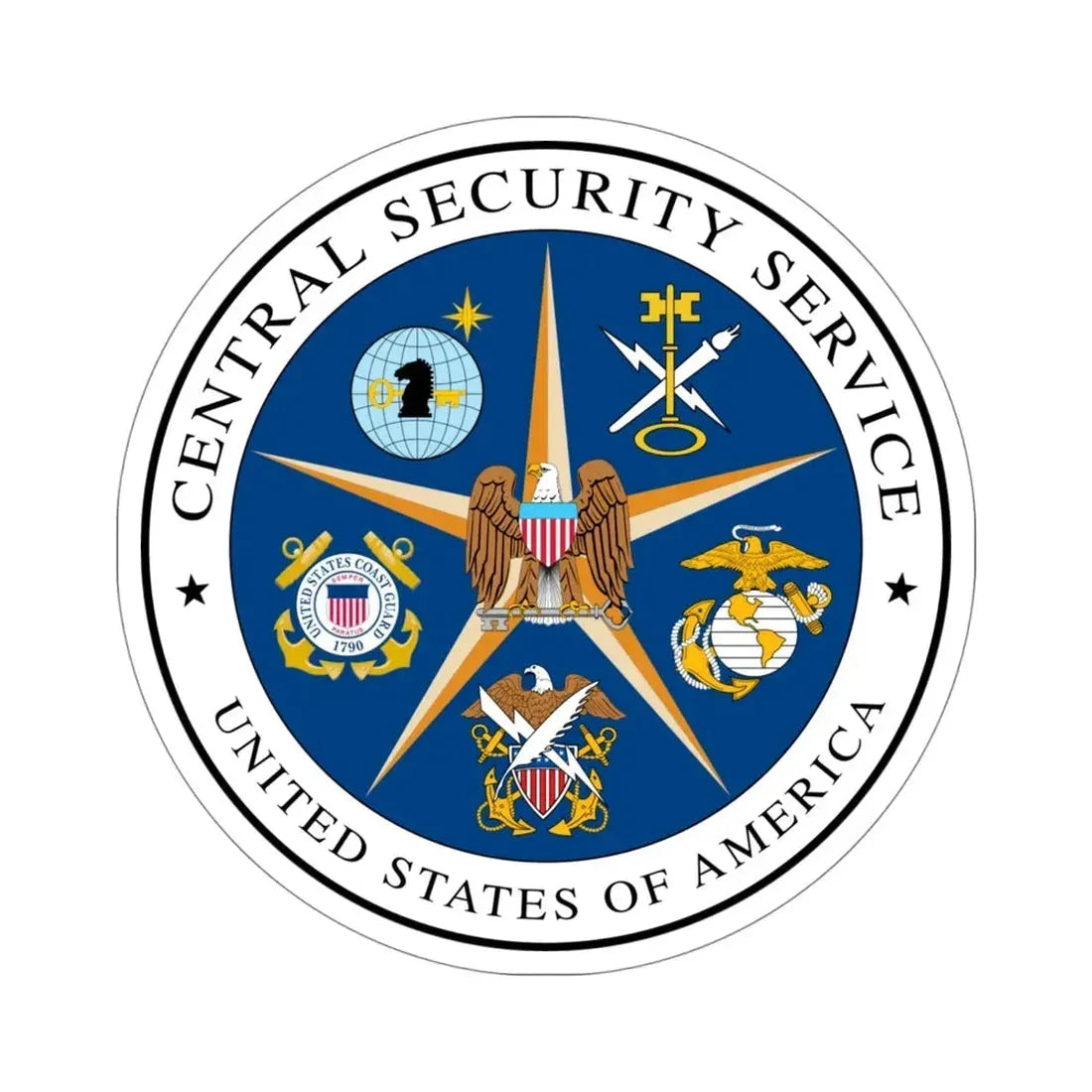 United States Central Security Service CSS STICKER Vinyl Die-Cut Decal 4 Inch - The Sticker Space