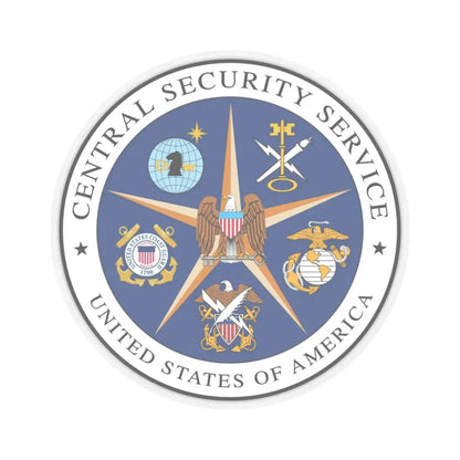 United States Central Security Service CSS - STICKER Vinyl Kiss-Cut Decal 4 Inch Transparent - The Sticker Space