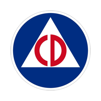 United States Civil Defense STICKER Vinyl Die-Cut Decal 2 Inch - The Sticker Space