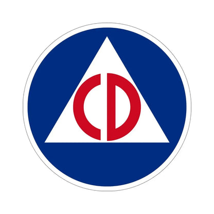 United States Civil Defense STICKER Vinyl Die-Cut Decal 6 Inch - The Sticker Space