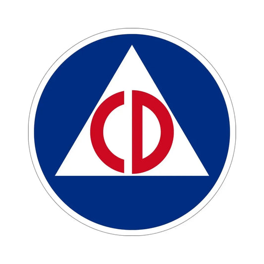 United States Civil Defense STICKER Vinyl Die-Cut Decal 6 Inch - The Sticker Space