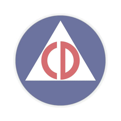 United States Civil Defense - STICKER Vinyl Kiss-Cut Decal 6 Inch Transparent - The Sticker Space