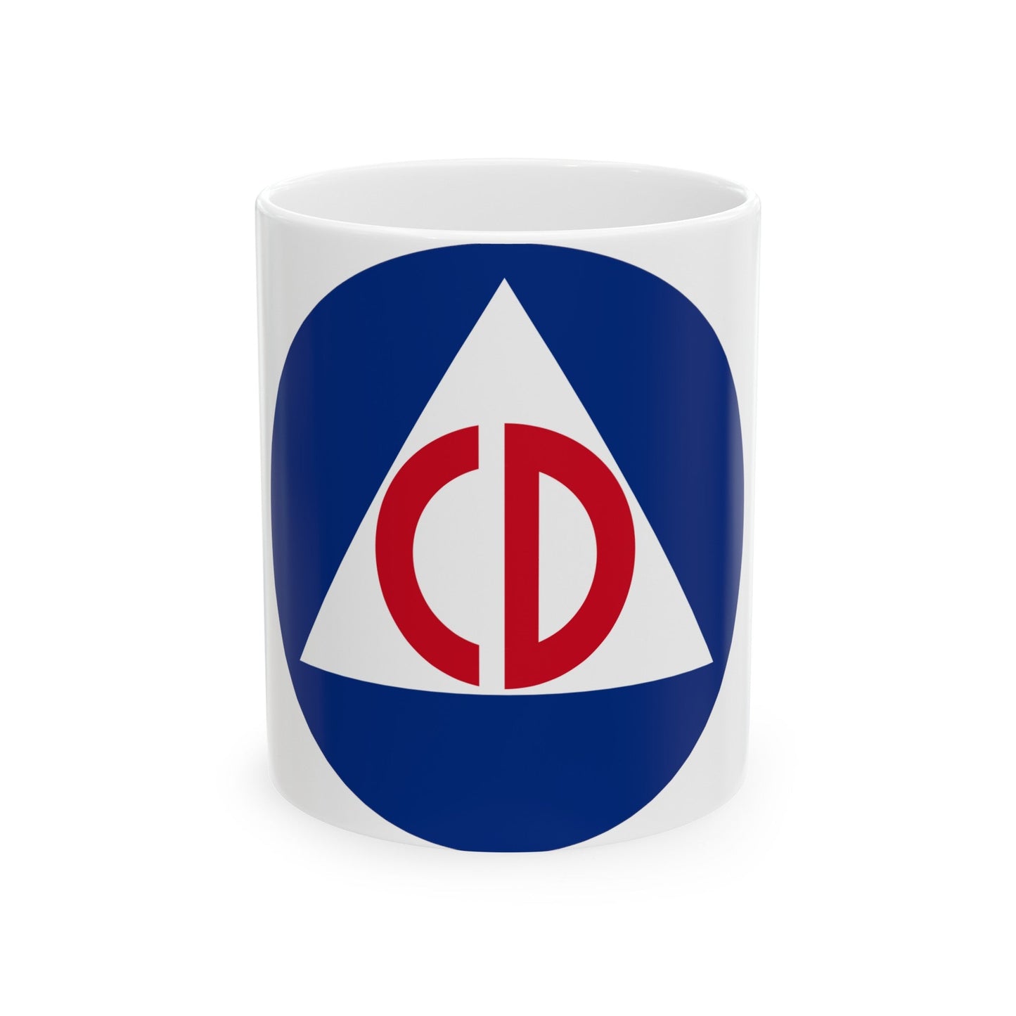 United States Civil Defense - White Coffee Mug-11oz-The Sticker Space