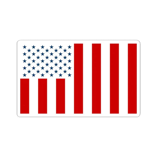 United States civil flag used by sovereign citizens (United States) STICKER Vinyl Kiss-Cut Decal 2 Inch White - The Sticker Space