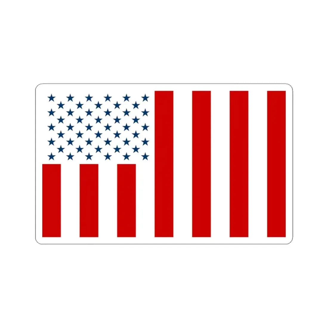 United States civil flag used by sovereign citizens (United States) STICKER Vinyl Kiss-Cut Decal 3 Inch White - The Sticker Space