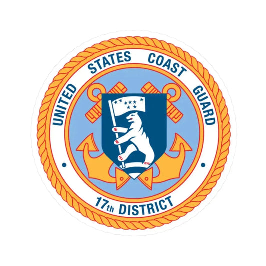 United States Coast Guard 17th District (U.S. Coast Guard) STICKER Vinyl Kiss-Cut Decal 2 Inch White - The Sticker Space
