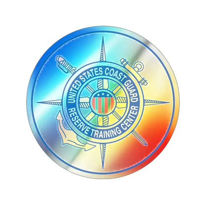 United States Coast Guard Reserve Training Center (U.S. Coast Guard) Holographic STICKER Die-Cut Vinyl Decal 5 Inch Holographic - The Sticker Space