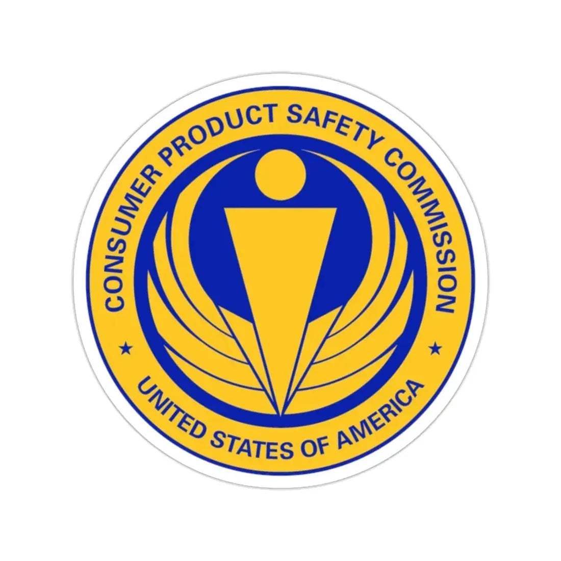 United States Consumer Product Safety Commission STICKER Vinyl Die-Cut Decal 2 Inch - The Sticker Space