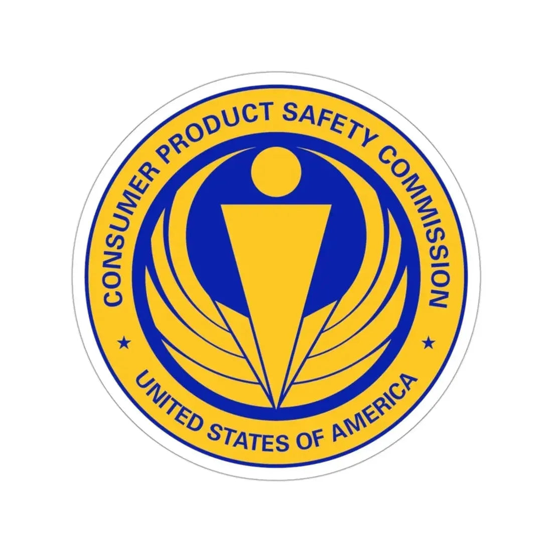 United States Consumer Product Safety Commission STICKER Vinyl Die-Cut Decal 3 Inch - The Sticker Space