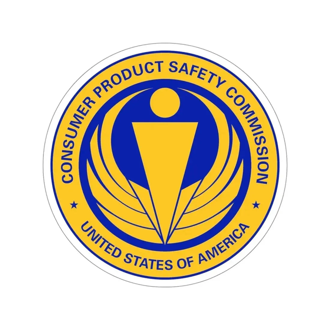 United States Consumer Product Safety Commission STICKER Vinyl Die-Cut Decal 4 Inch - The Sticker Space