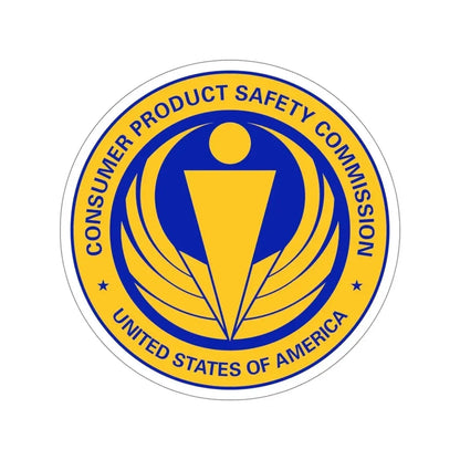 United States Consumer Product Safety Commission STICKER Vinyl Die-Cut Decal 5 Inch - The Sticker Space