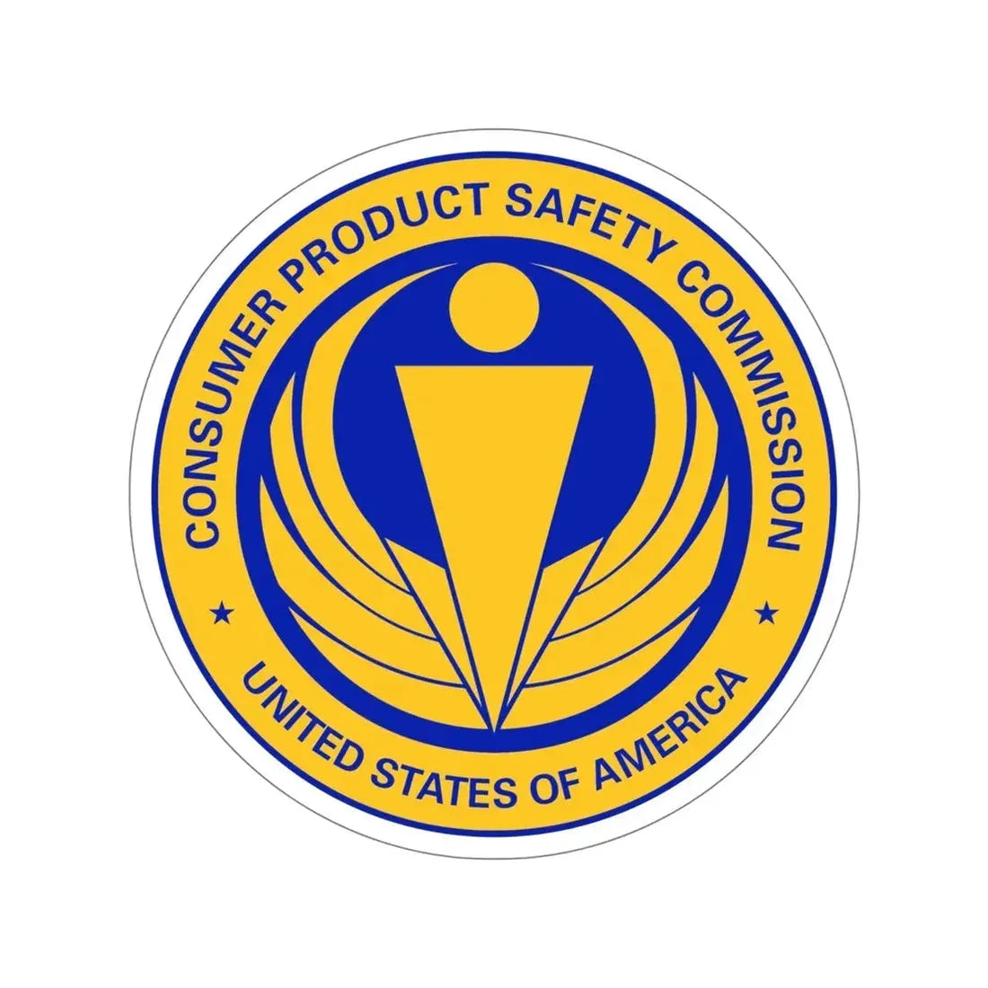 United States Consumer Product Safety Commission STICKER Vinyl Die-Cut Decal 6 Inch - The Sticker Space