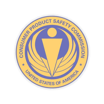 United States Consumer Product Safety Commission - STICKER Vinyl Kiss-Cut Decal 2 Inch Transparent - The Sticker Space