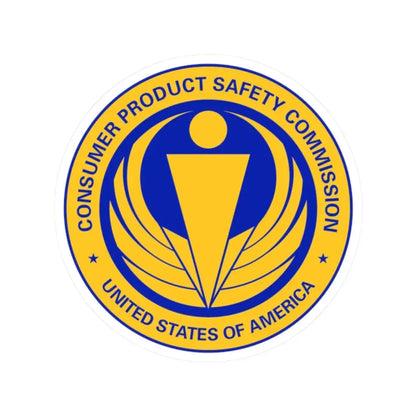 United States Consumer Product Safety Commission - STICKER Vinyl Kiss-Cut Decal 2 Inch White - The Sticker Space