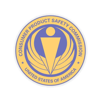 United States Consumer Product Safety Commission - STICKER Vinyl Kiss-Cut Decal 4 Inch Transparent - The Sticker Space