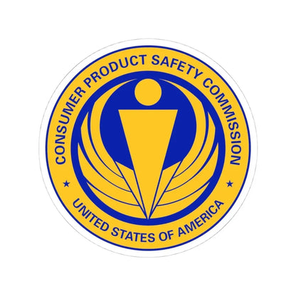 United States Consumer Product Safety Commission - STICKER Vinyl Kiss-Cut Decal 4 Inch White - The Sticker Space