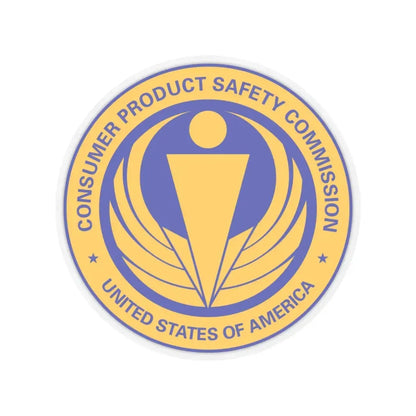 United States Consumer Product Safety Commission - STICKER Vinyl Kiss-Cut Decal 6 Inch Transparent - The Sticker Space