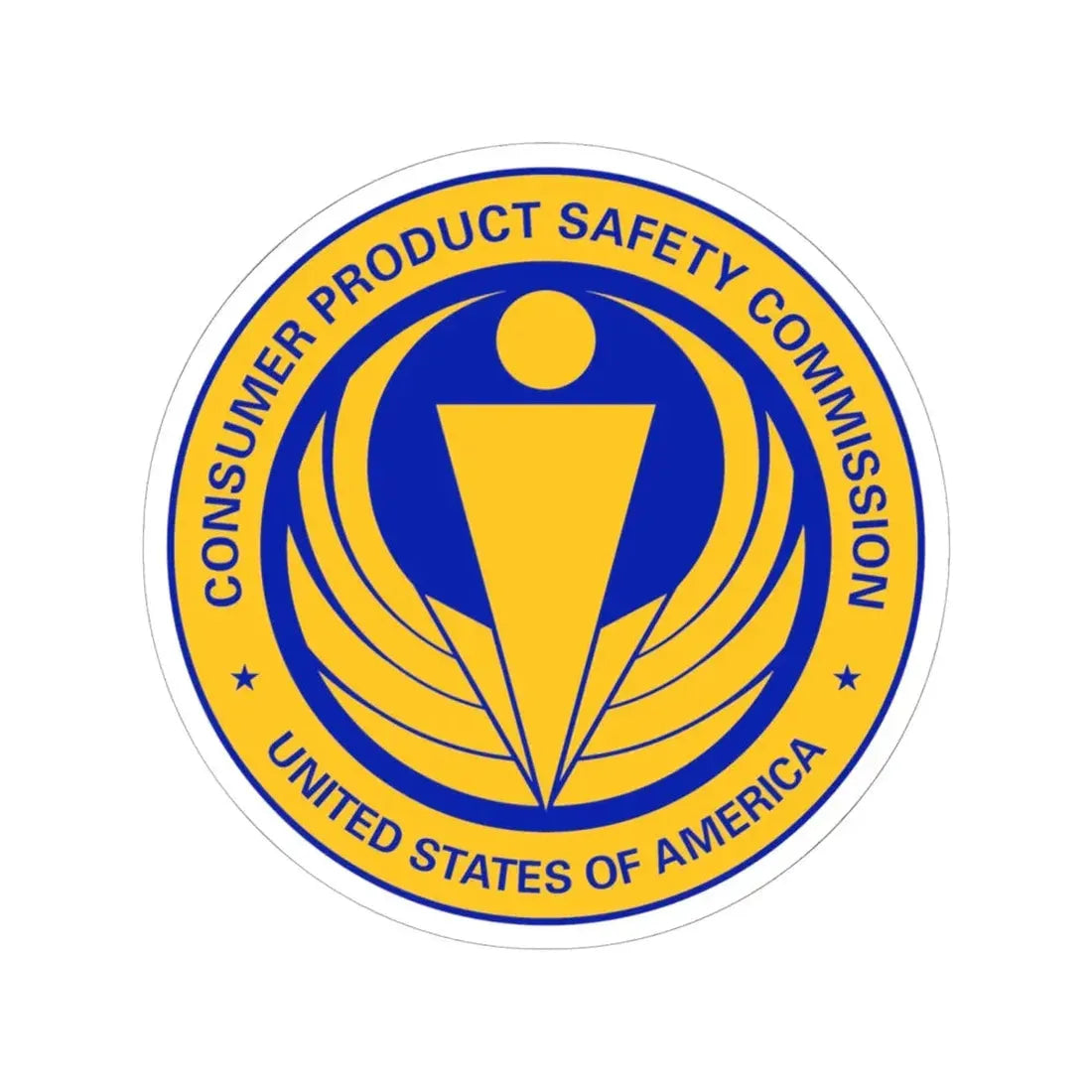 United States Consumer Product Safety Commission - STICKER Vinyl Kiss-Cut Decal 6 Inch White - The Sticker Space