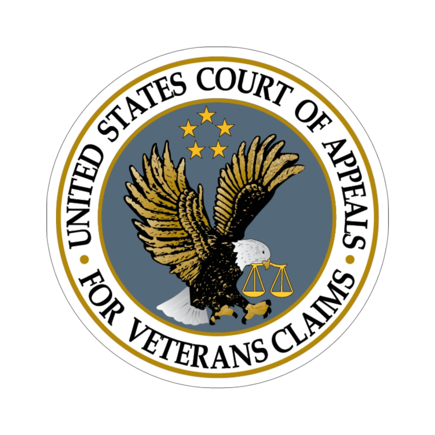 United States Court of Appeals for Veterans Claims STICKER Vinyl Die-Cut Decal-4 Inch-The Sticker Space