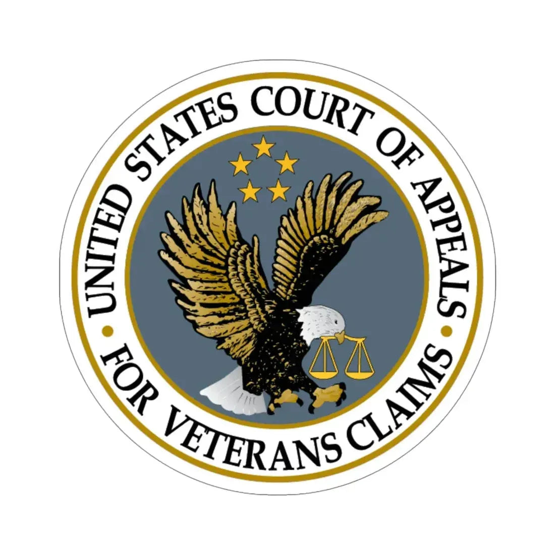 United States Court of Appeals for Veterans Claims STICKER Vinyl Die-Cut Decal 5 Inch - The Sticker Space