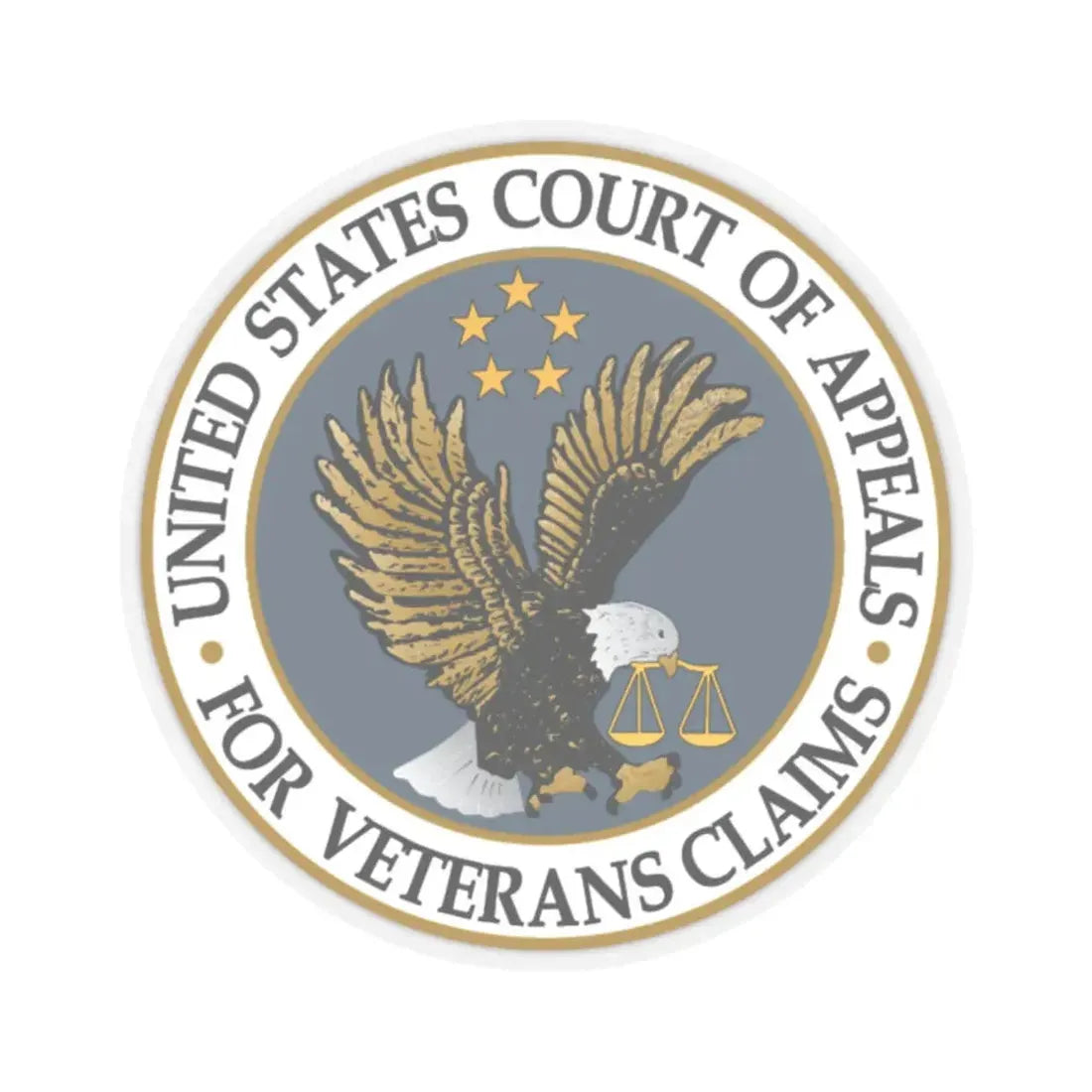 United States Court of Appeals for Veterans Claims - STICKER Vinyl Kiss-Cut Decal 2 Inch Transparent - The Sticker Space