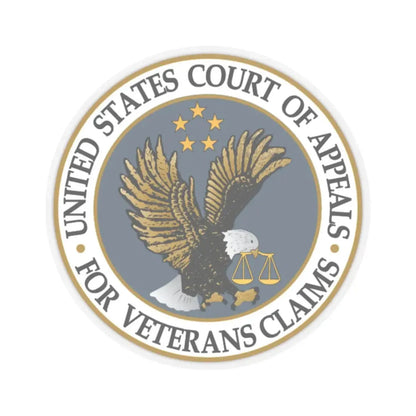 United States Court of Appeals for Veterans Claims - STICKER Vinyl Kiss-Cut Decal 2 Inch Transparent - The Sticker Space