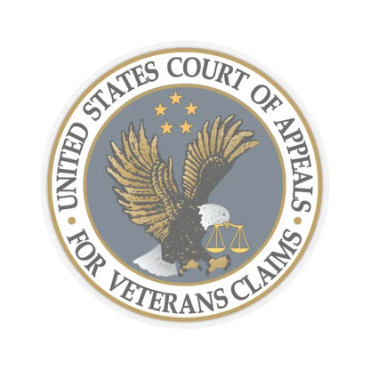 United States Court of Appeals for Veterans Claims - STICKER Vinyl Kiss-Cut Decal 3 Inch Transparent - The Sticker Space