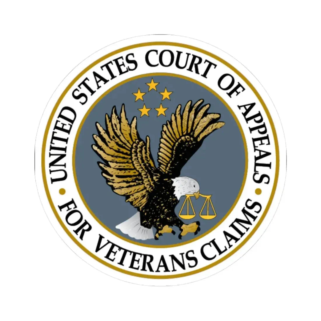 United States Court of Appeals for Veterans Claims - STICKER Vinyl Kiss-Cut Decal 3 Inch White - The Sticker Space
