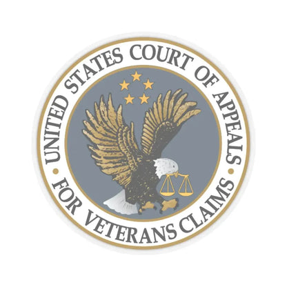 United States Court of Appeals for Veterans Claims - STICKER Vinyl Kiss-Cut Decal 4 Inch Transparent - The Sticker Space