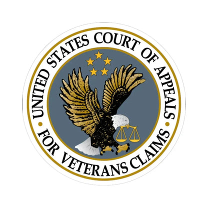 United States Court of Appeals for Veterans Claims - STICKER Vinyl Kiss-Cut Decal 6 Inch White - The Sticker Space
