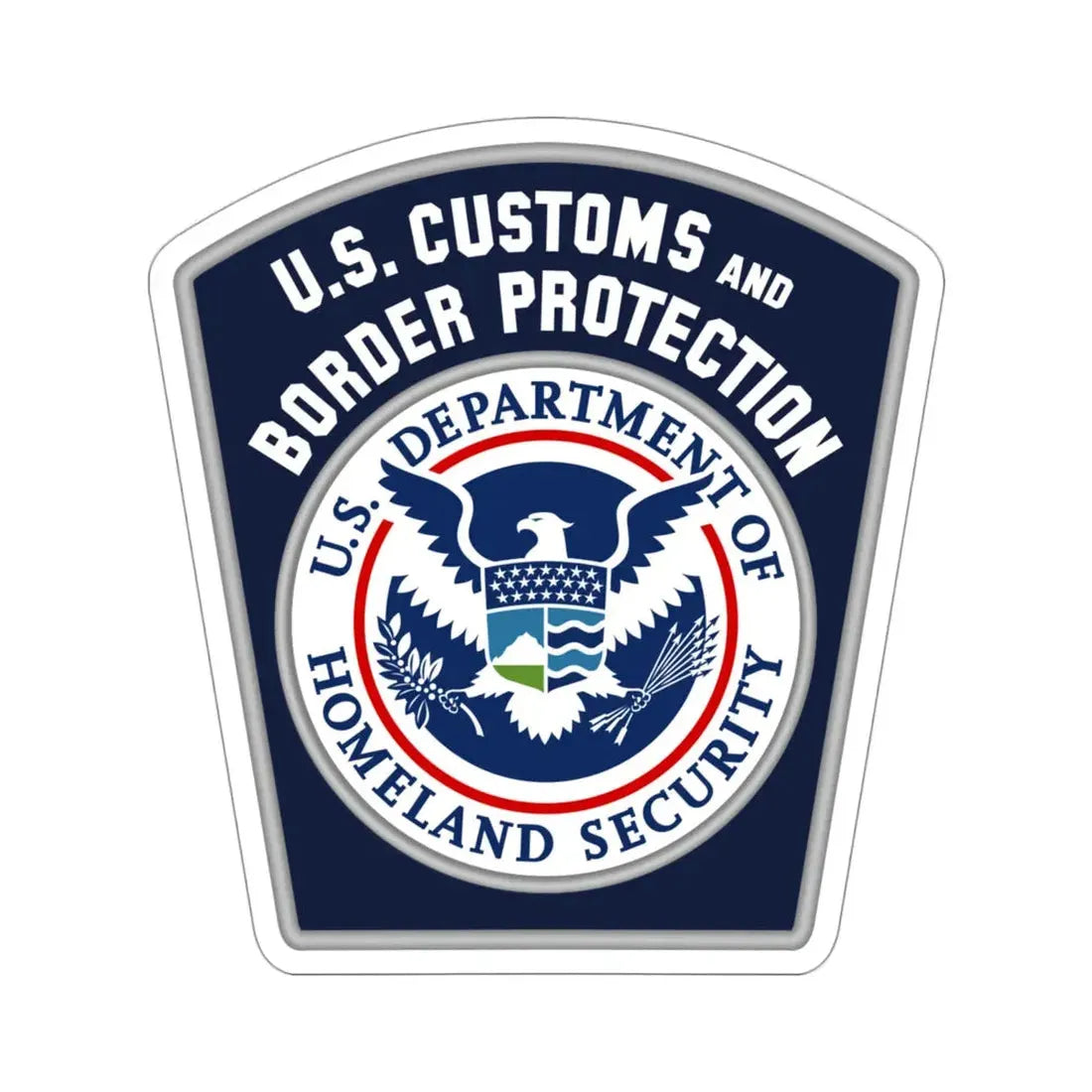 United States Customs and Border Protection STICKER Vinyl Die-Cut Decal 4 Inch - The Sticker Space