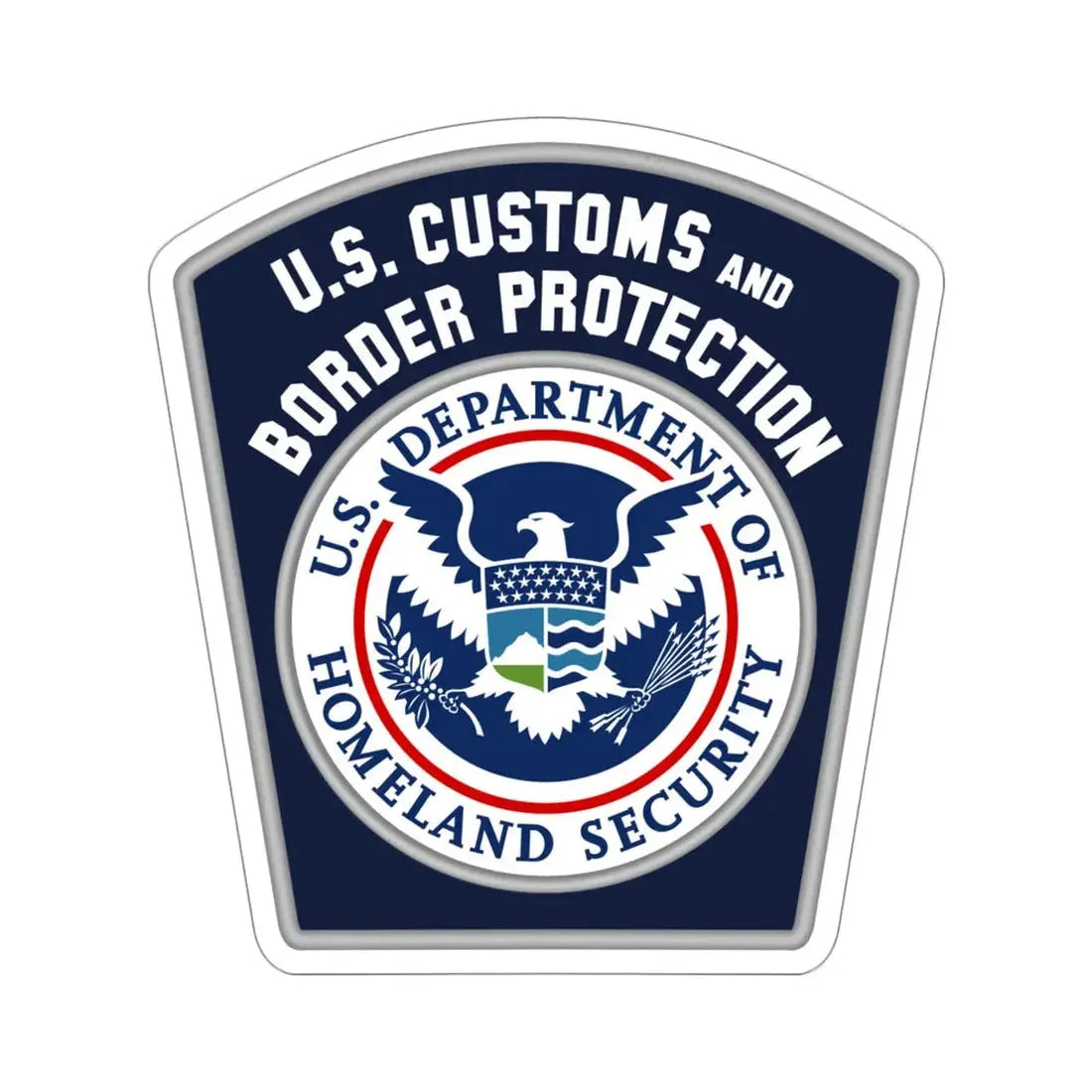 United States Customs and Border Protection STICKER Vinyl Die-Cut Decal 6 Inch - The Sticker Space