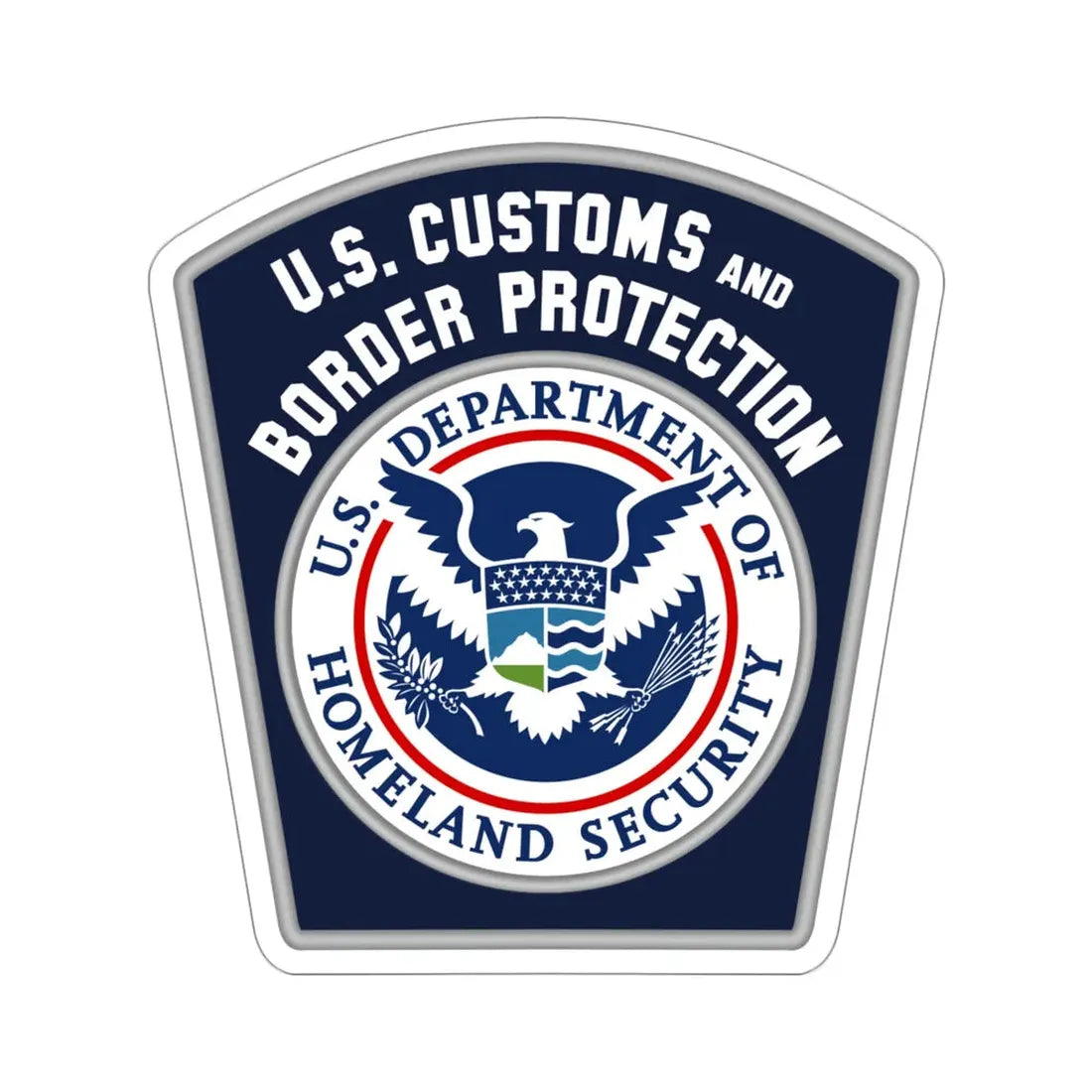 United States Customs and Border Protection STICKER Vinyl Die-Cut Decal 6 Inch - The Sticker Space