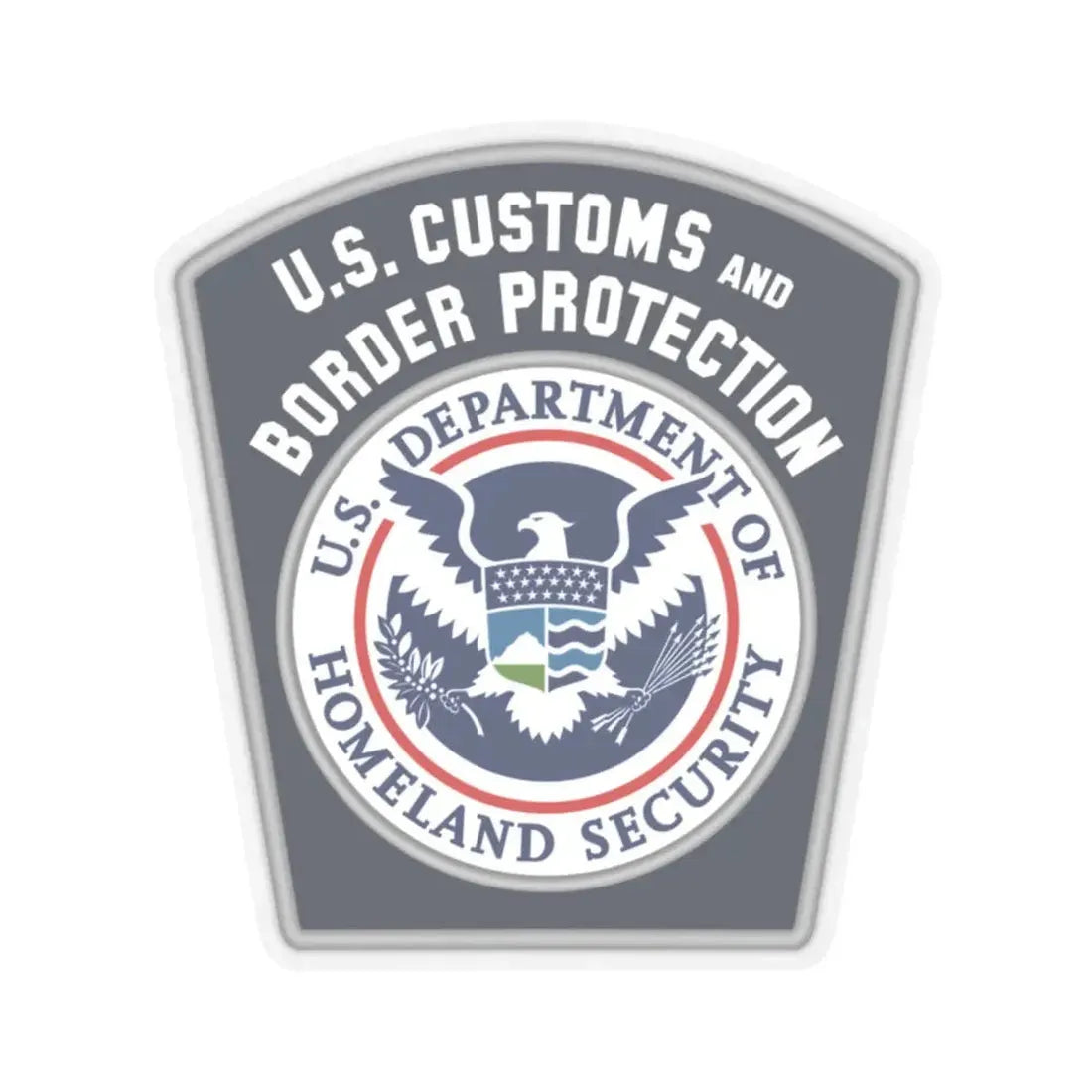 United States Customs and Border Protection - STICKER Vinyl Kiss-Cut Decal 2 Inch Transparent - The Sticker Space