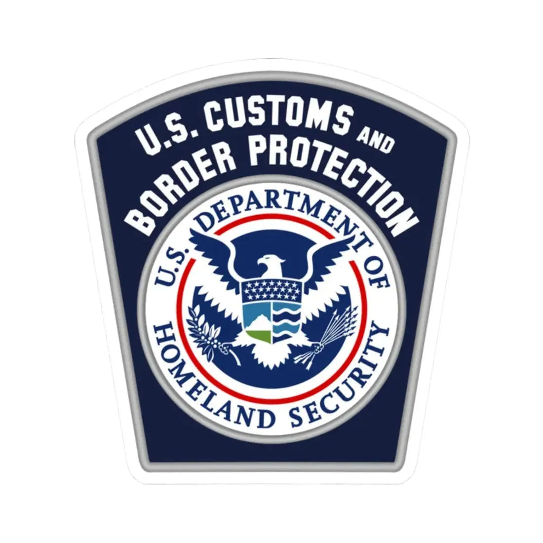United States Customs and Border Protection - STICKER Vinyl Kiss-Cut Decal 2 Inch White - The Sticker Space