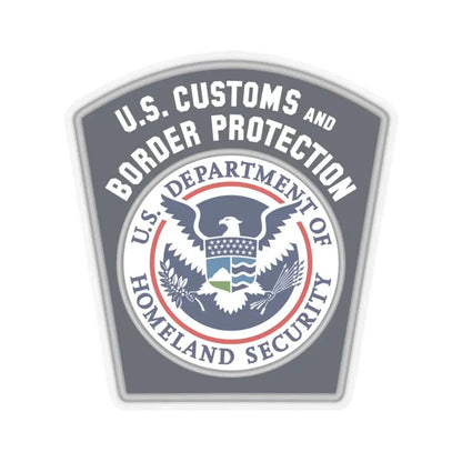 United States Customs and Border Protection - STICKER Vinyl Kiss-Cut Decal 4 Inch Transparent - The Sticker Space