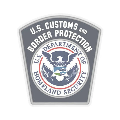 United States Customs and Border Protection - STICKER Vinyl Kiss-Cut Decal 6 Inch Transparent - The Sticker Space