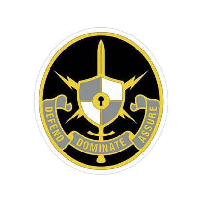 United States Cyber School 2 (U.S. Army) Transparent STICKER Die-Cut Vinyl Decal 4 Inch - The Sticker Space