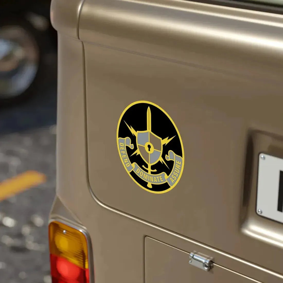 United States Cyber School 2 (U.S. Army) Transparent STICKER Die-Cut Vinyl Decal - The Sticker Space