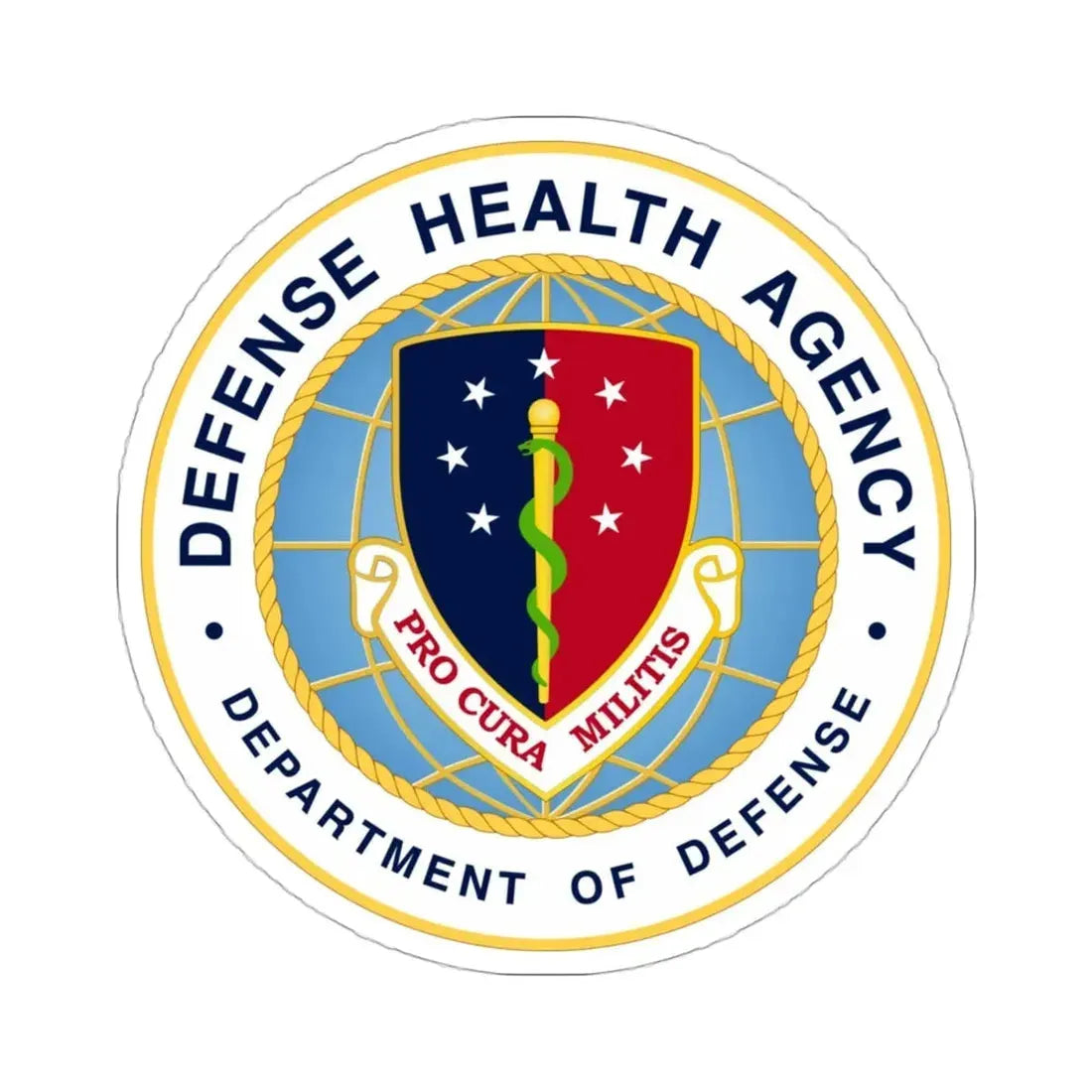 United States Defense Health Agency STICKER Vinyl Die-Cut Decal 3 Inch - The Sticker Space