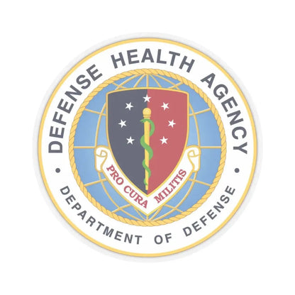 United States Defense Health Agency - STICKER Vinyl Kiss-Cut Decal 6 Inch Transparent - The Sticker Space