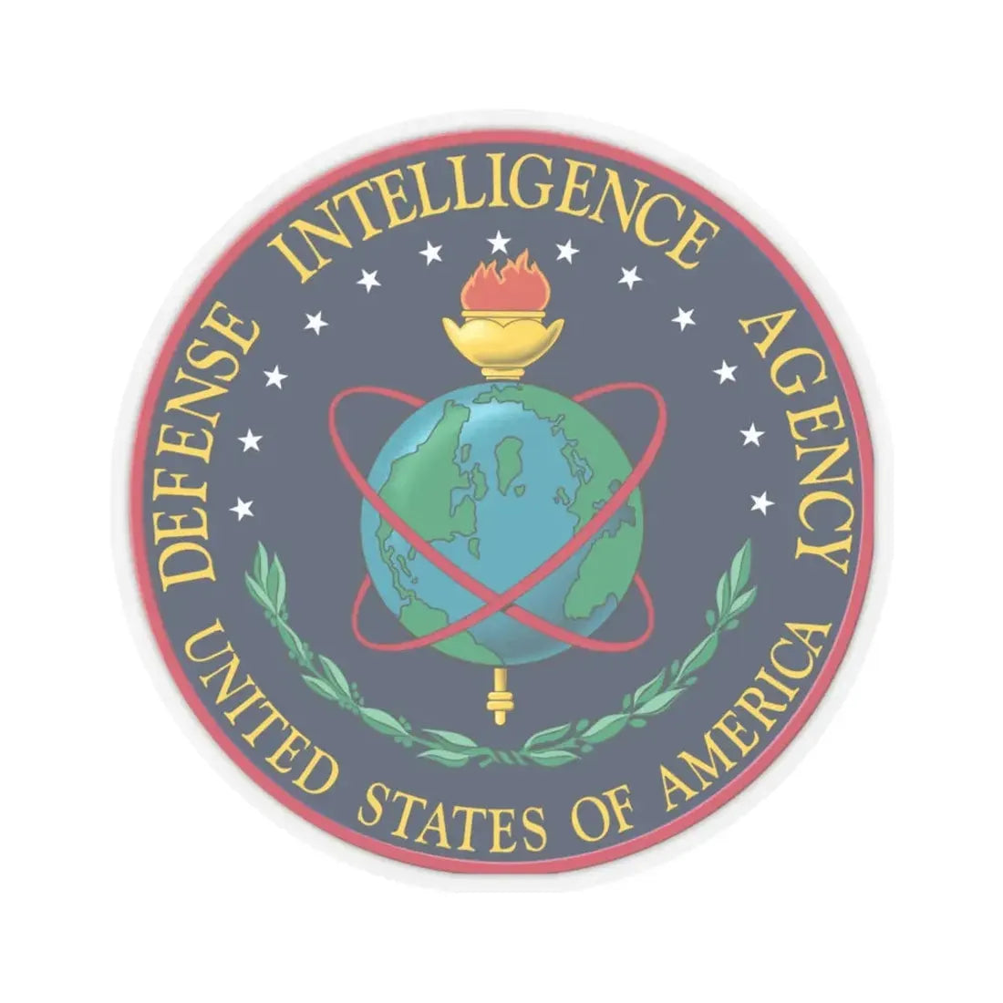 United States Defense Intelligence Agency - STICKER Vinyl Kiss-Cut Decal 4 Inch Transparent - The Sticker Space