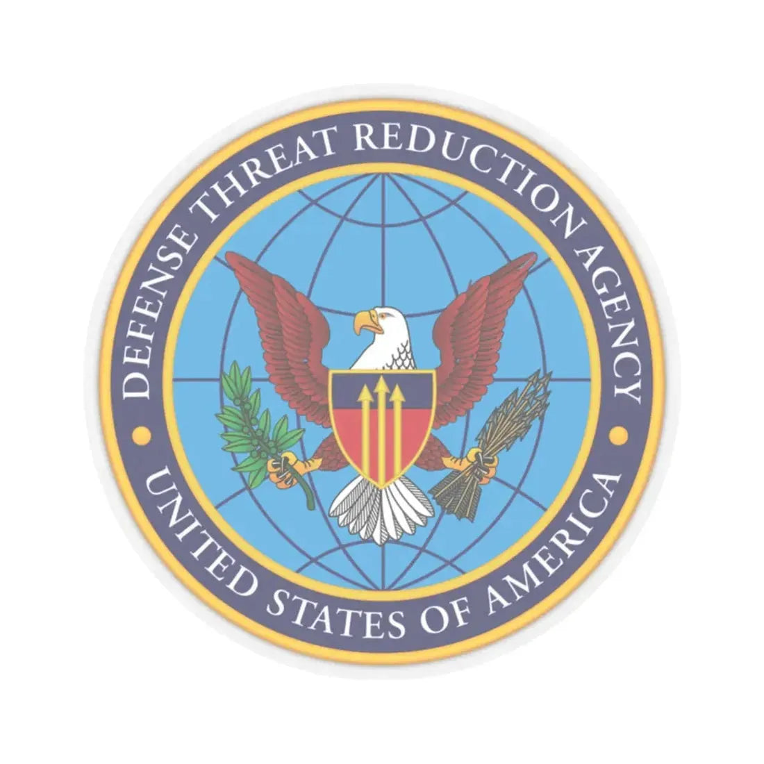 United States Defense Threat Reduction Agency - STICKER Vinyl Kiss-Cut Decal 2 Inch Transparent - The Sticker Space