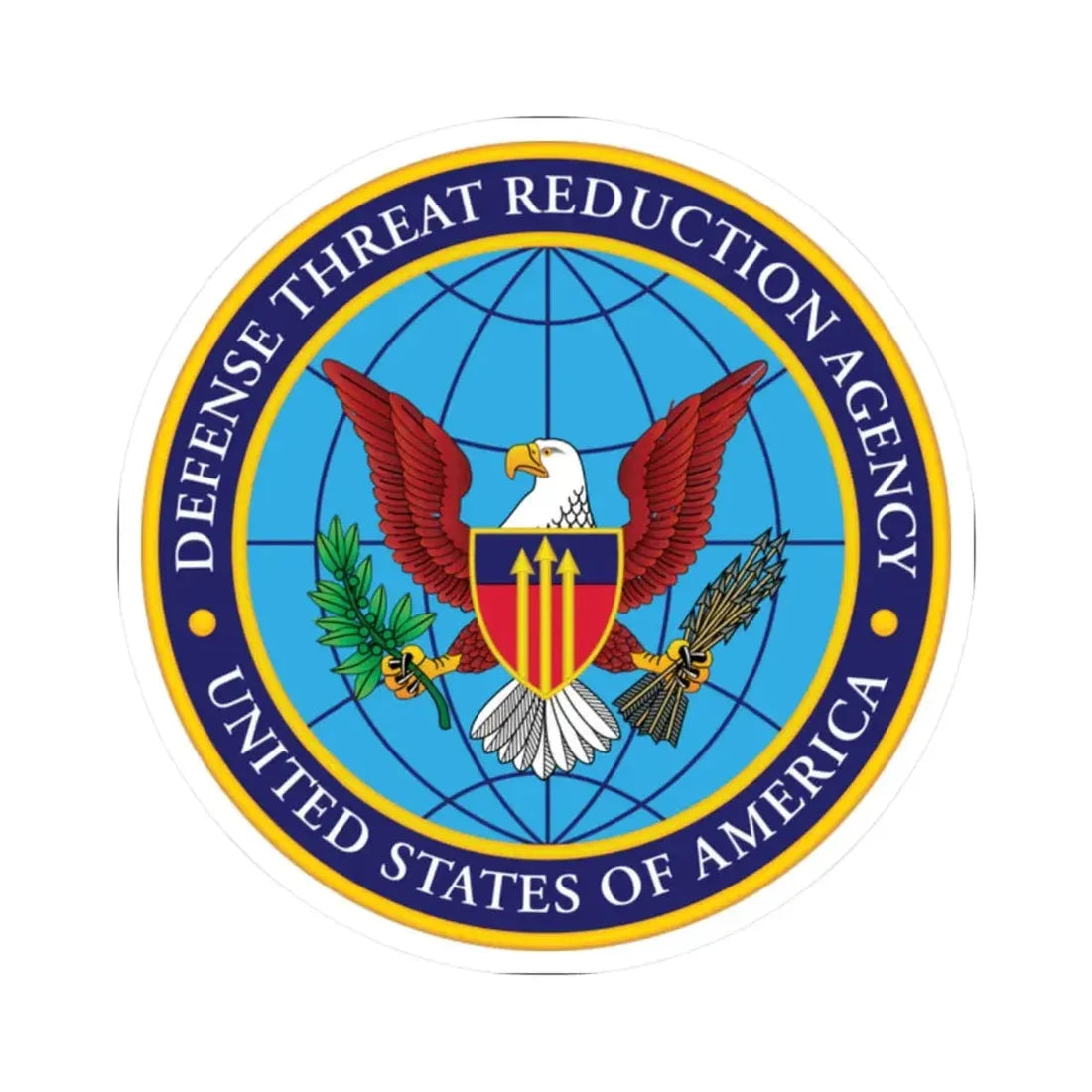 United States Defense Threat Reduction Agency - STICKER Vinyl Kiss-Cut Decal 2 Inch White - The Sticker Space