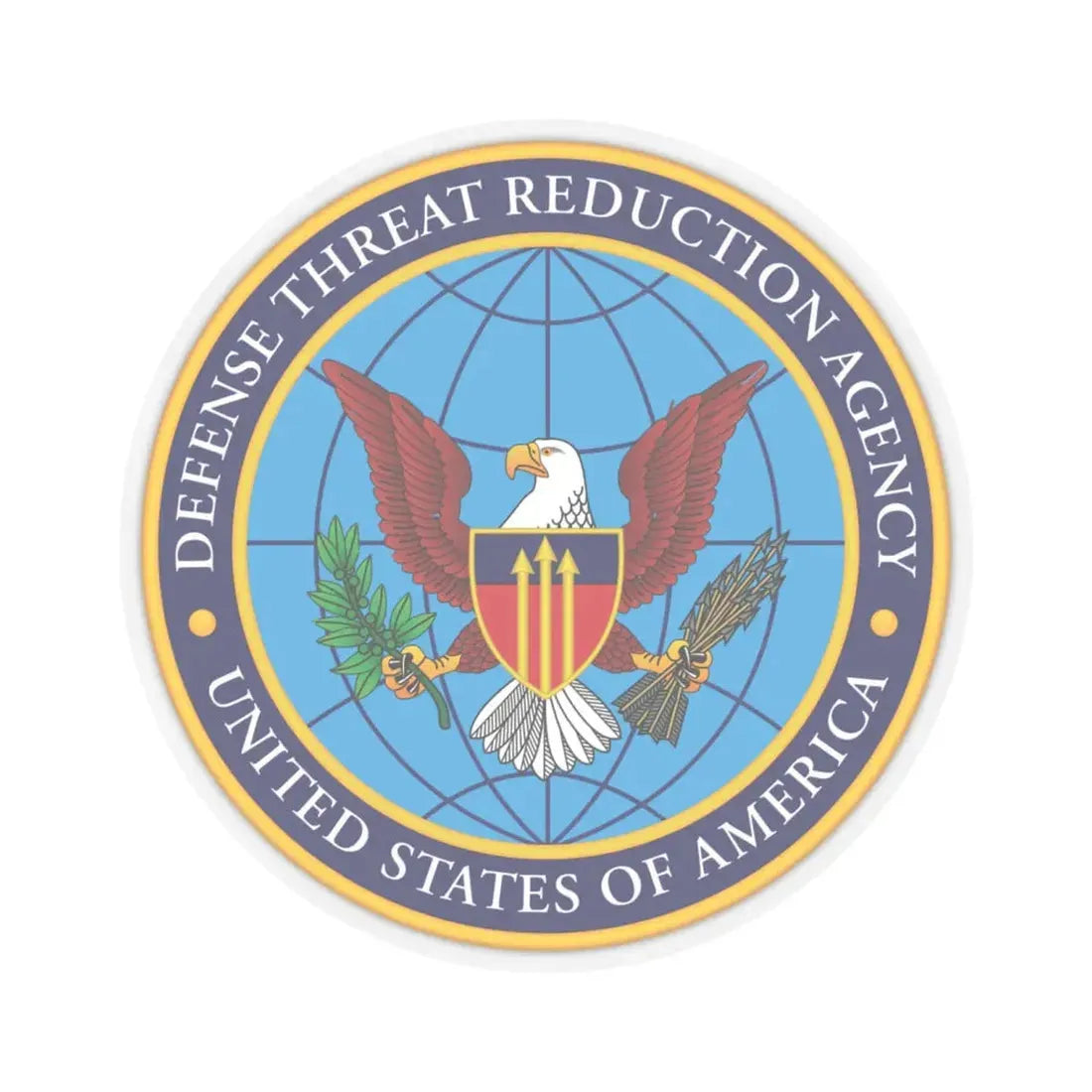 United States Defense Threat Reduction Agency - STICKER Vinyl Kiss-Cut Decal 6 Inch Transparent - The Sticker Space