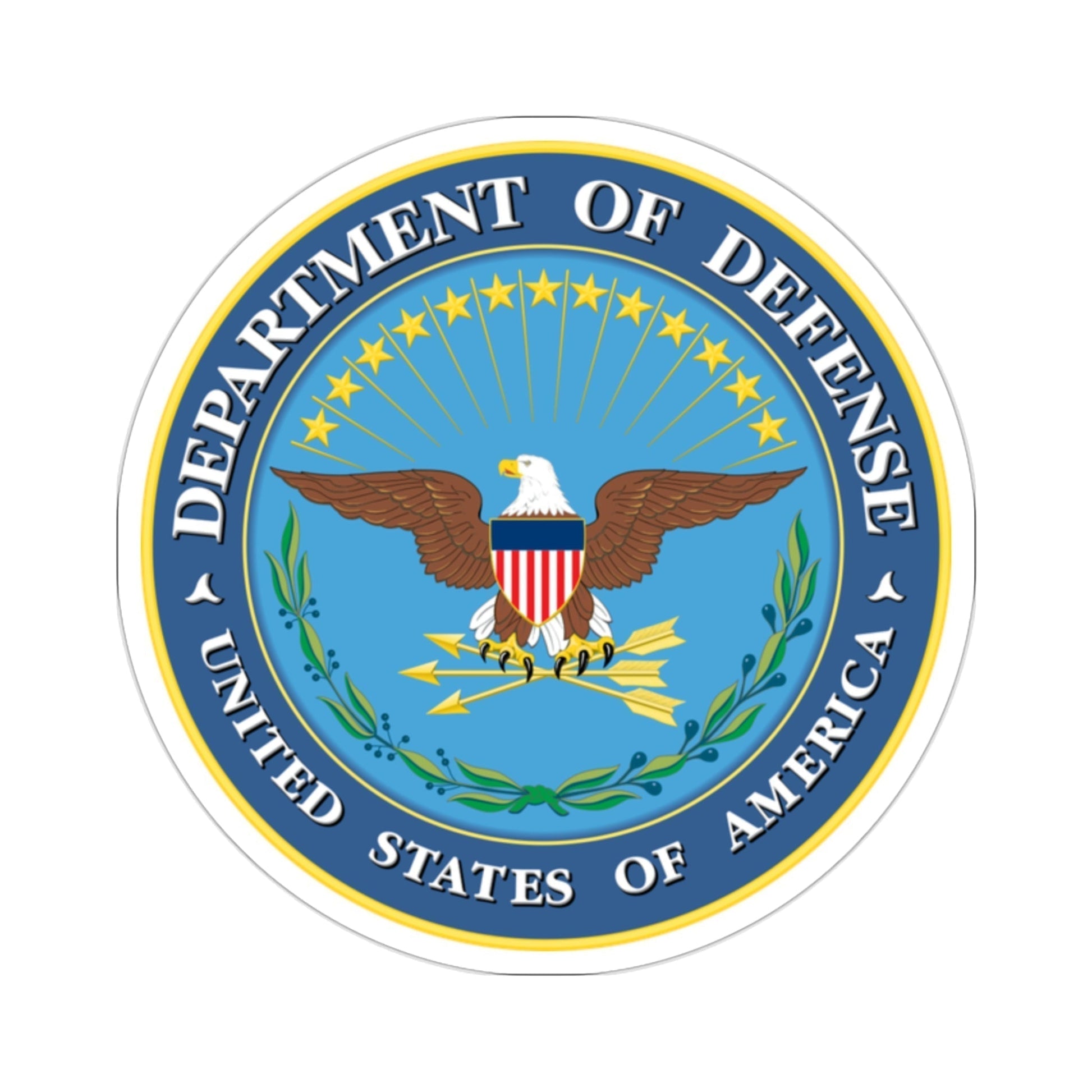 United States Department of Defense STICKER Vinyl Die-Cut Decal-2 Inch-The Sticker Space