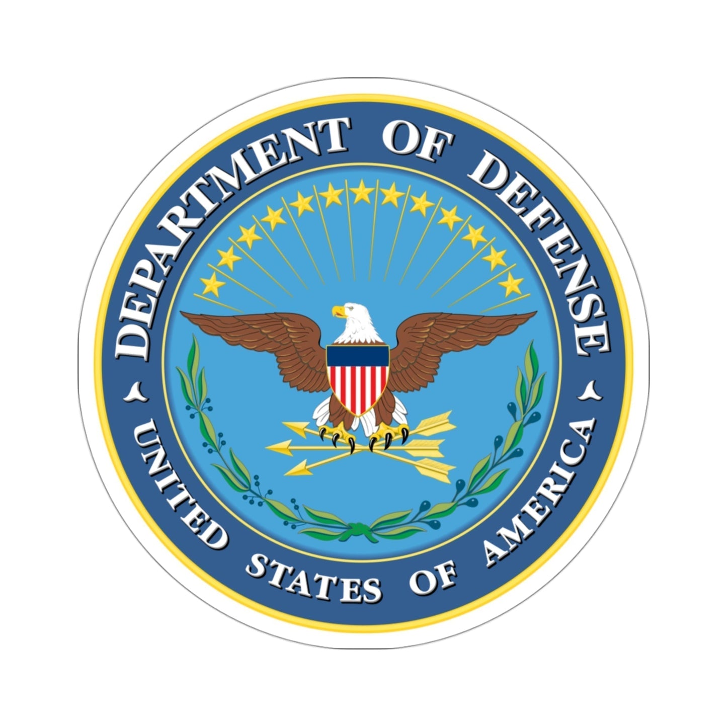 United States Department of Defense STICKER Vinyl Die-Cut Decal-3 Inch-The Sticker Space